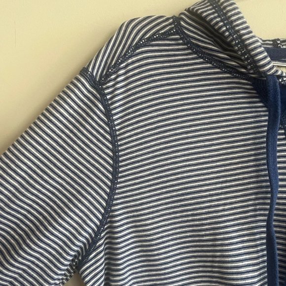 Ralph Lauren Denim & Supply Blue and White Striped Pullover Hoodie - Picture 4 of 9
